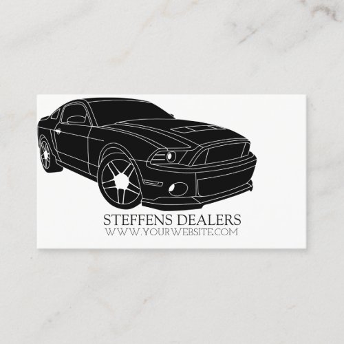 Modern Auto Car Dealer Dealership Business Card