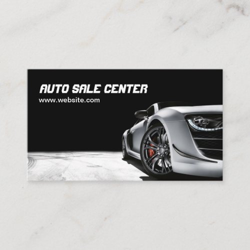 Modern Auto Sale Car Dealership Business Card