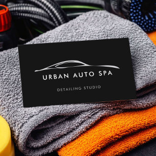 Modern Auto Spa Detailing Business Card