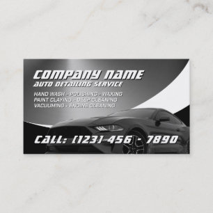 Modern automotive car service  business card
