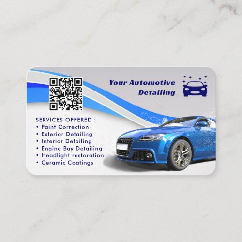 Modern Automotive Detailing   Business Card