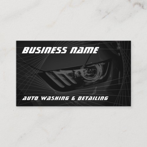 Modern automotive geometric  business card