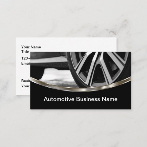 Modern Automotive Service Business Cards