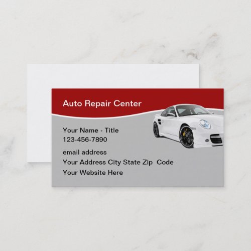 Modern Automotive Services Business Card Template