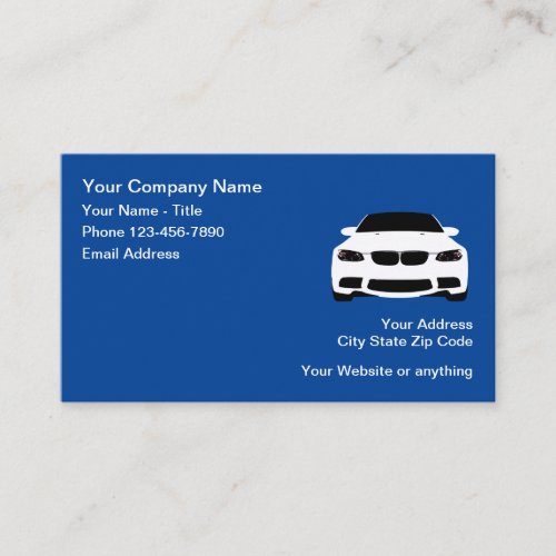 Modern Automotive Theme Simple Business Card
