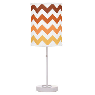 Modern Autumn Fall Chevron Table Lamp