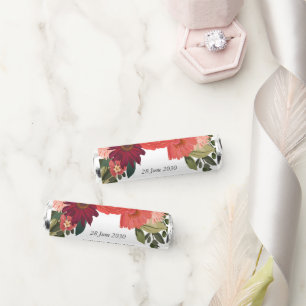 Modern Autumn Floral Bridal Shower Breath Savers® Mints