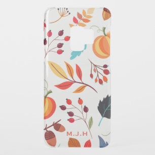 Modern Autumn Pumpkin Leaf Pattern  Uncommon Samsung Galaxy S9 Case