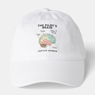 Modern Aviation Pilot Name   Pilots Brain Part Hat