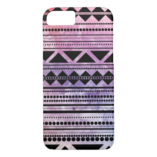 Modern Aztec Pattern Colorful Hippy Watercolor iPhone 87 Case