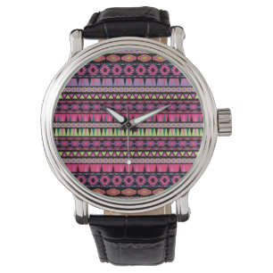 Modern Aztec Pattern Watch