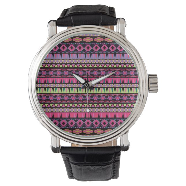 Modern Aztec Pattern Watch (Front)