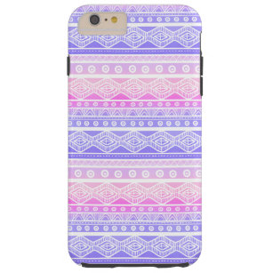 Modern Aztec Pink Purple Tough iPhone 6 Plus Case