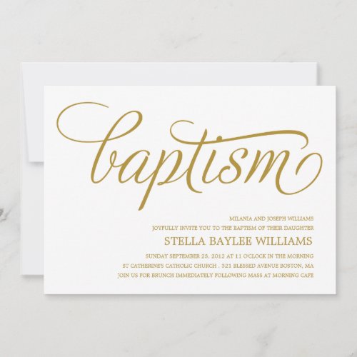 MODERN BABY | BAPTISM INVITATION