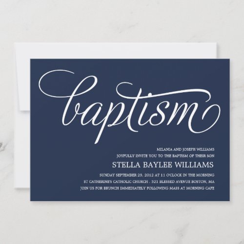 MODERN BABY | BAPTISM INVITATION