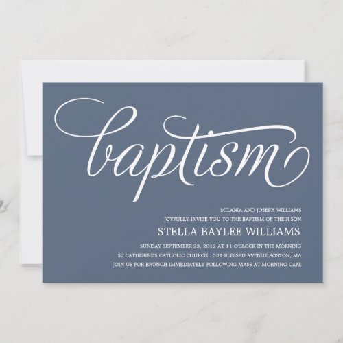 MODERN BABY | BAPTISM INVITATION