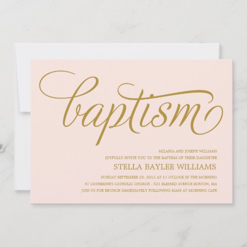 MODERN BABY | BAPTISM INVITATION