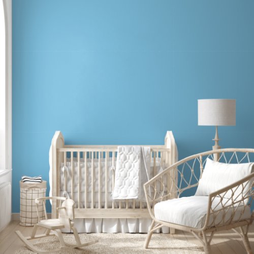 Modern Baby Blue Solid Color Peel and Stick Wallpaper