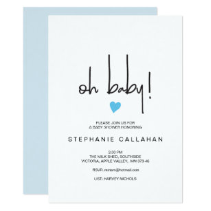 Baby Boy Shower Invitations Zazzle