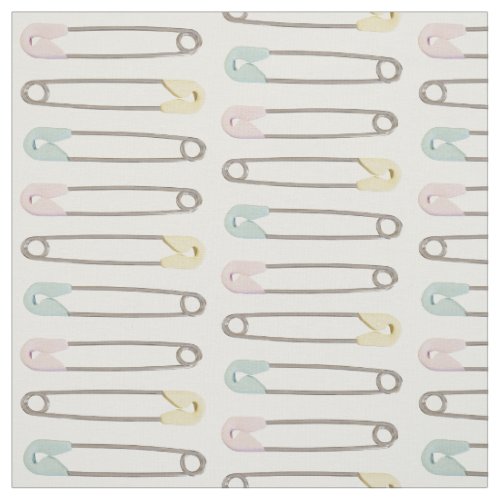 Modern Baby Diaper Pin Pattern Nursery Fabric