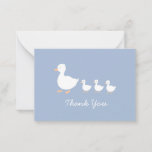 Modern Baby Duckling Thank You Flat Cards 