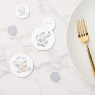 Modern Baby Elephant Unisex Baby Shower