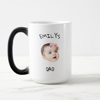 Modern Baby Face For New Dad New Father's Day Gift Color Morph Mug