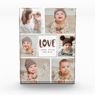Modern Baby Photo Collage Love Photo Block