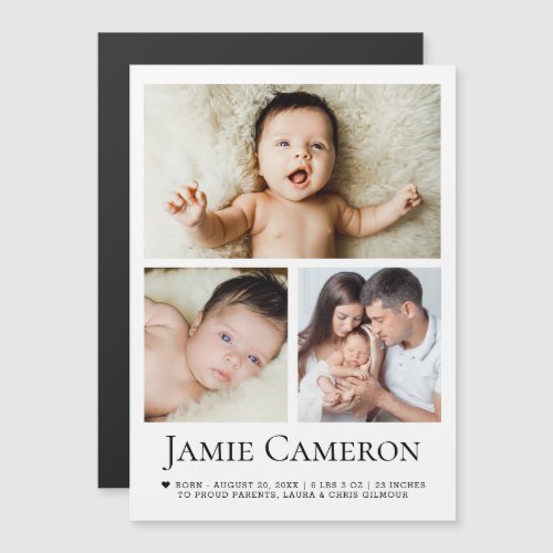 Modern Baby photo collage Minimalist Heart