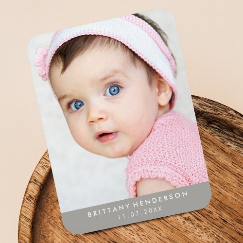 Modern Baby Photo Magnet