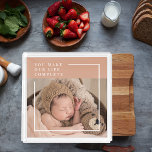 Modern Baby Photo | You Make My Life Complete Gift Poster<br><div class="desc">Modern Baby Photo | You Make My Life Complete Gift</div>