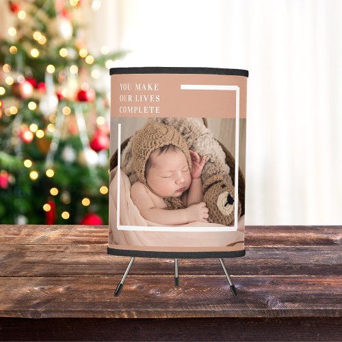 Modern Baby Photo  You Make My Life Complete Gift Tripod Lamp