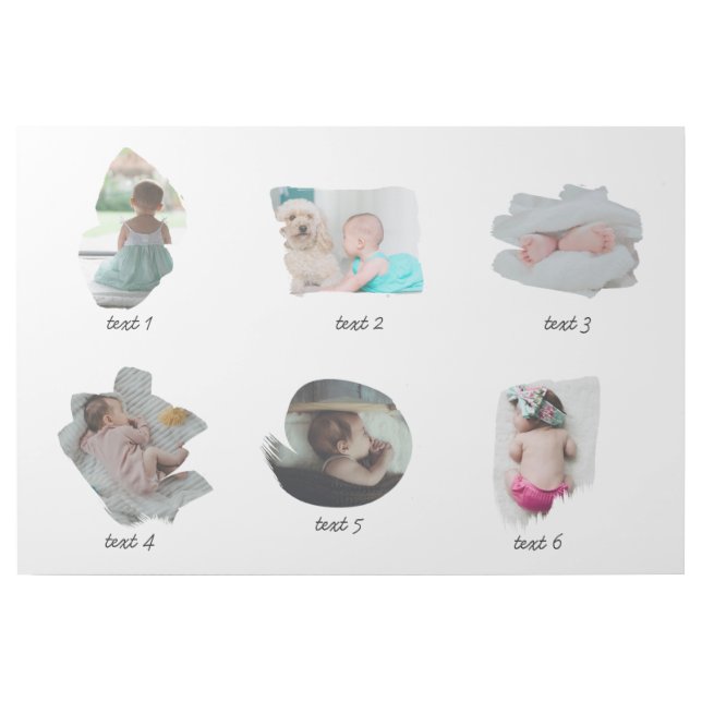 Modern Baby Photos Collage Gallery Wrap (Front)