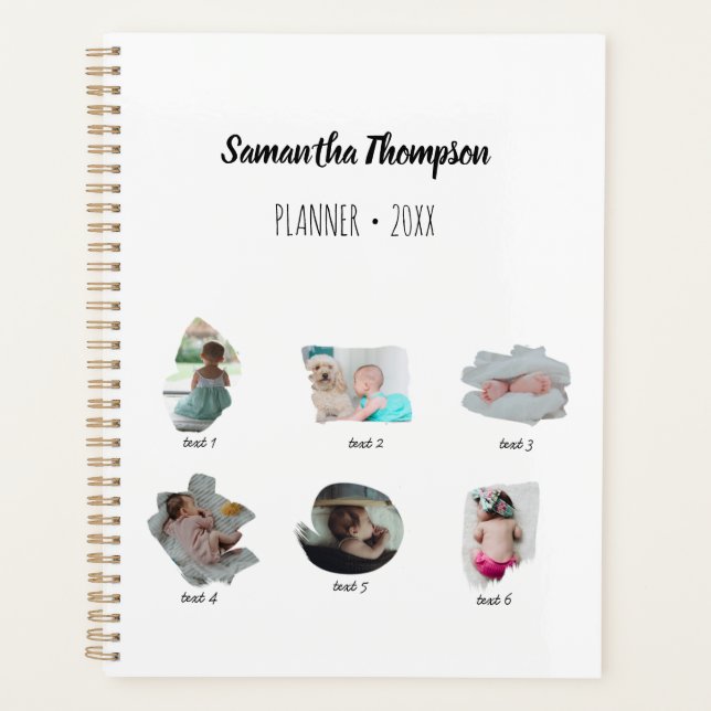 Modern Baby Photos Collage Planner (Front)