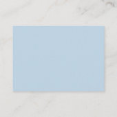 Modern Baby Shower Blue | Book Request Enclosure Card (Back)