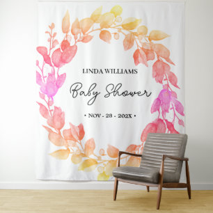 Modern Baby Shower Eucalyptus Photo Booth Backdrop