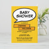 Modern Baby Shower Fun Photo Gender Neutral Invitation (Standing Front)