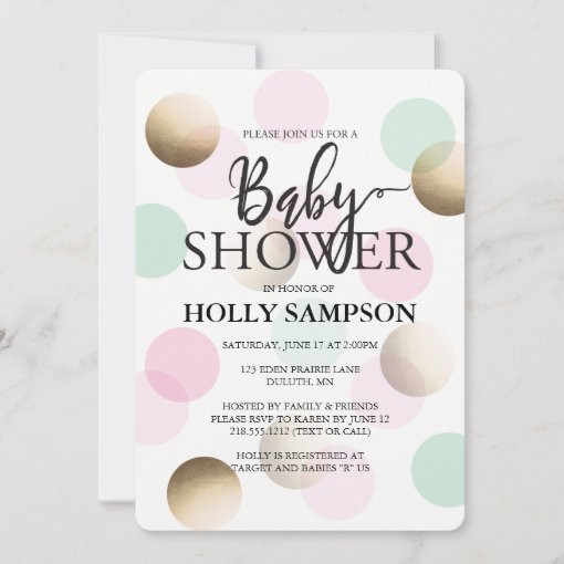 Modern Baby Shower Invitation | Zazzle