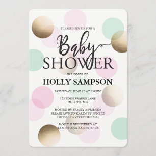 Modern Baby Shower Invitation