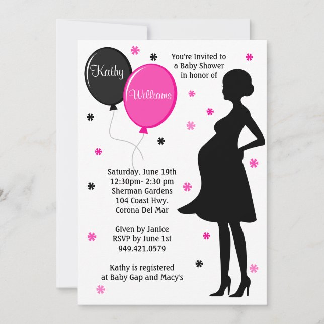 Modern Baby Shower Invitation (Front)