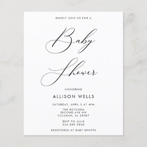 Modern Baby Shower Invitation Flyer