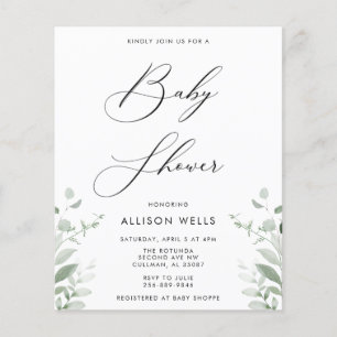 Modern Baby Shower Invitation Flyer