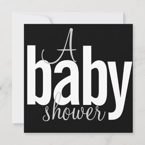 Modern Baby Shower Invitations