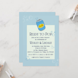 Modern Baby Shower Invite - Ready to Pop!