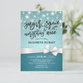 Modern Baby Shower Sugar & Spice & Everything Nice Invitation (Standing Front)