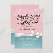 Modern Baby Shower Sugar & Spice & Everything Nice Invitation (Front/Back)