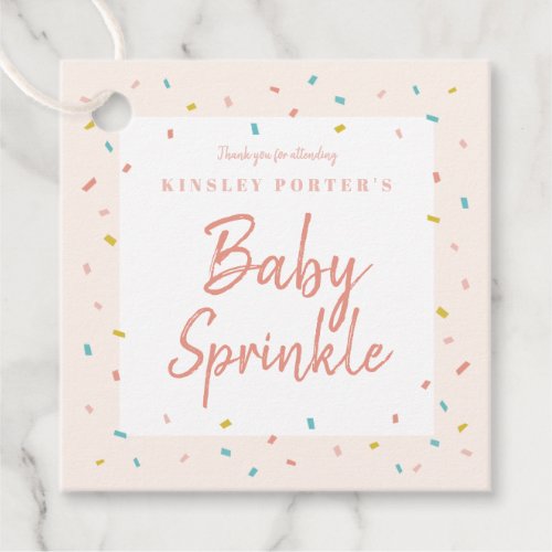 Modern Baby Sprinkle Shower Favor Tags