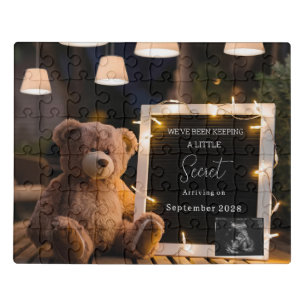 modern baby surprise Pregnancy announcement gift Jigsaw Puzzle
