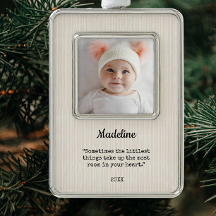 Modern Baby's First Christmas Ornament