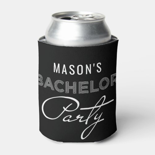 Modern Bachelor Party Can Cooler Favors